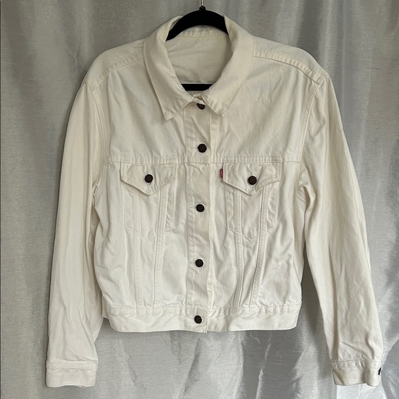 Levi's Women's Off-White Denim Jacket - Picture 1 of 5